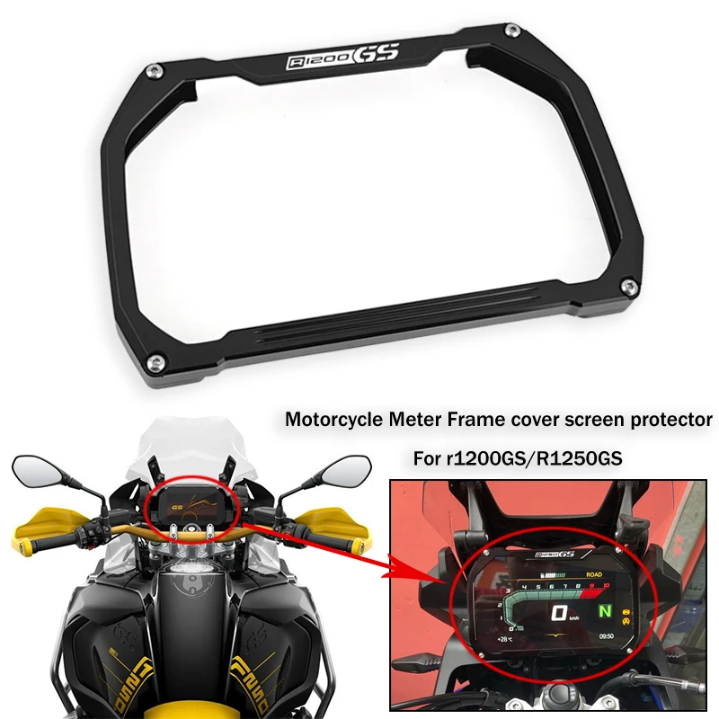 

For BMW R1200GS R1250GS R1250GSA R1200 R1250 GS Adventure Motorcycle Accessories Aluminium Meter Frame cover screen protector