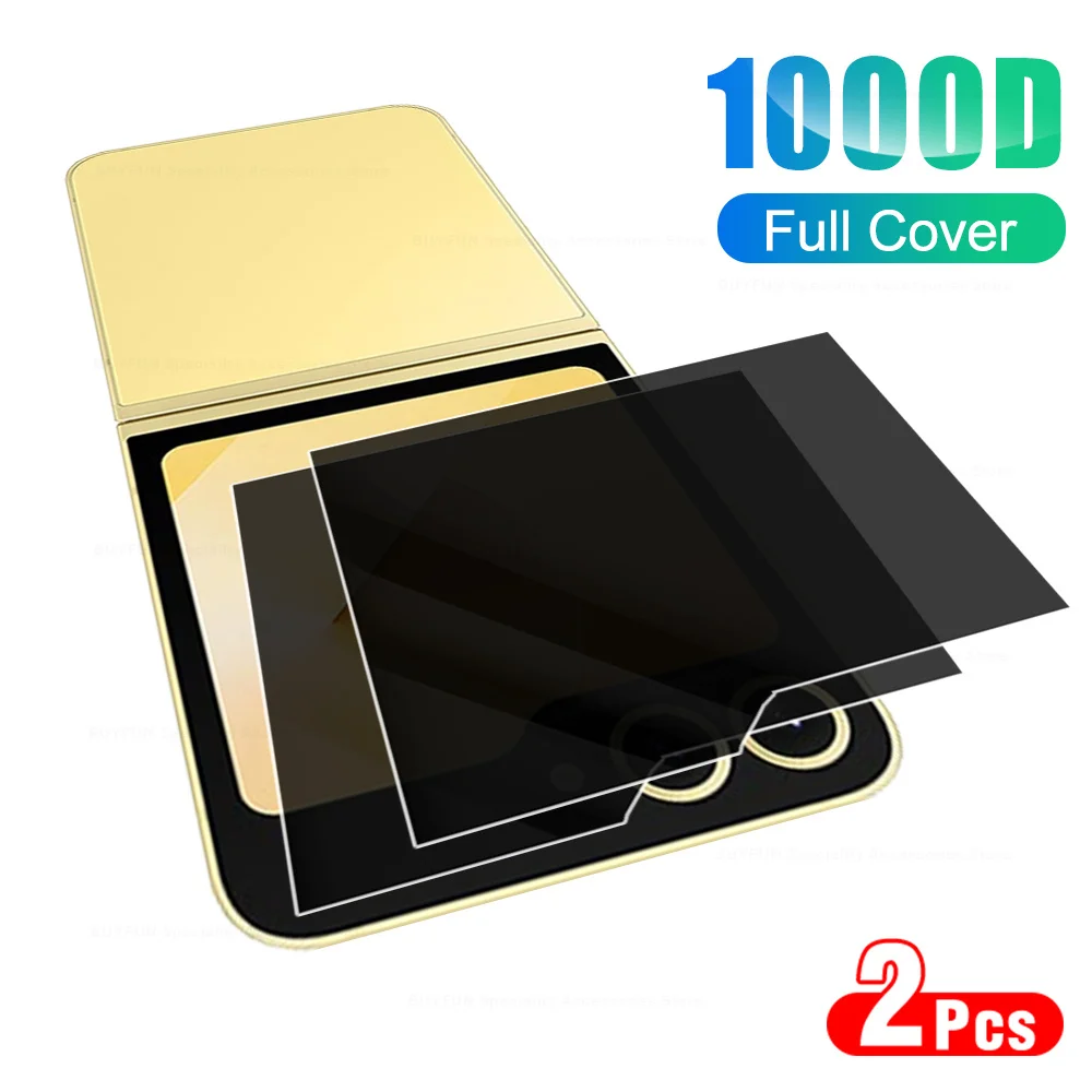 For Samsung Galxay Z Flip6 2Pcs Privacy Glass Screen Protector Samung ZFlip Z Flip 6 Flip6 ZFlip6 5G Anti Peeping Tempered Films