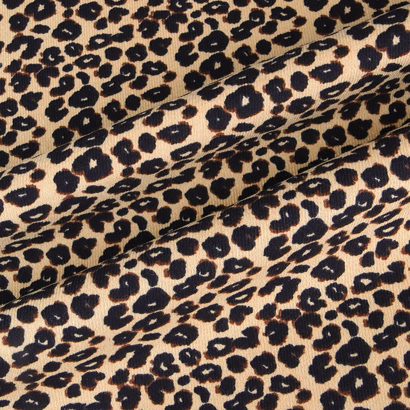 100*150cm New Autumn Winter Idyllic Small Leopard print Cotton Fabric, making Children\'s Clothing Doll Clothes cloth