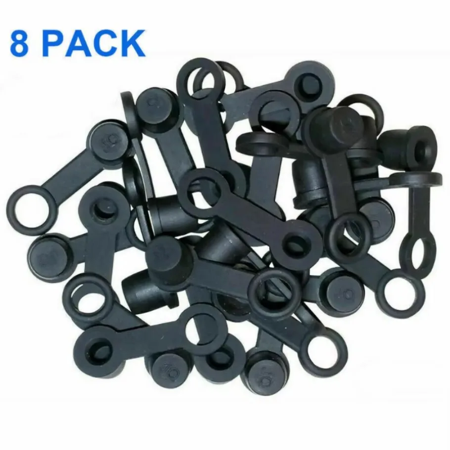 8Pc Car Motorcycle Rubber Brake Caliper Bleed Nipple Screw Dust Caps Cover 8mm