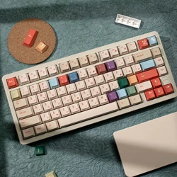 illustrator Keycaps DYE-SUB Cherry Profile PBT Retro Color Keycap For 61/64/68/84/87/100/104/108 Mechanical Gaming Keyboard