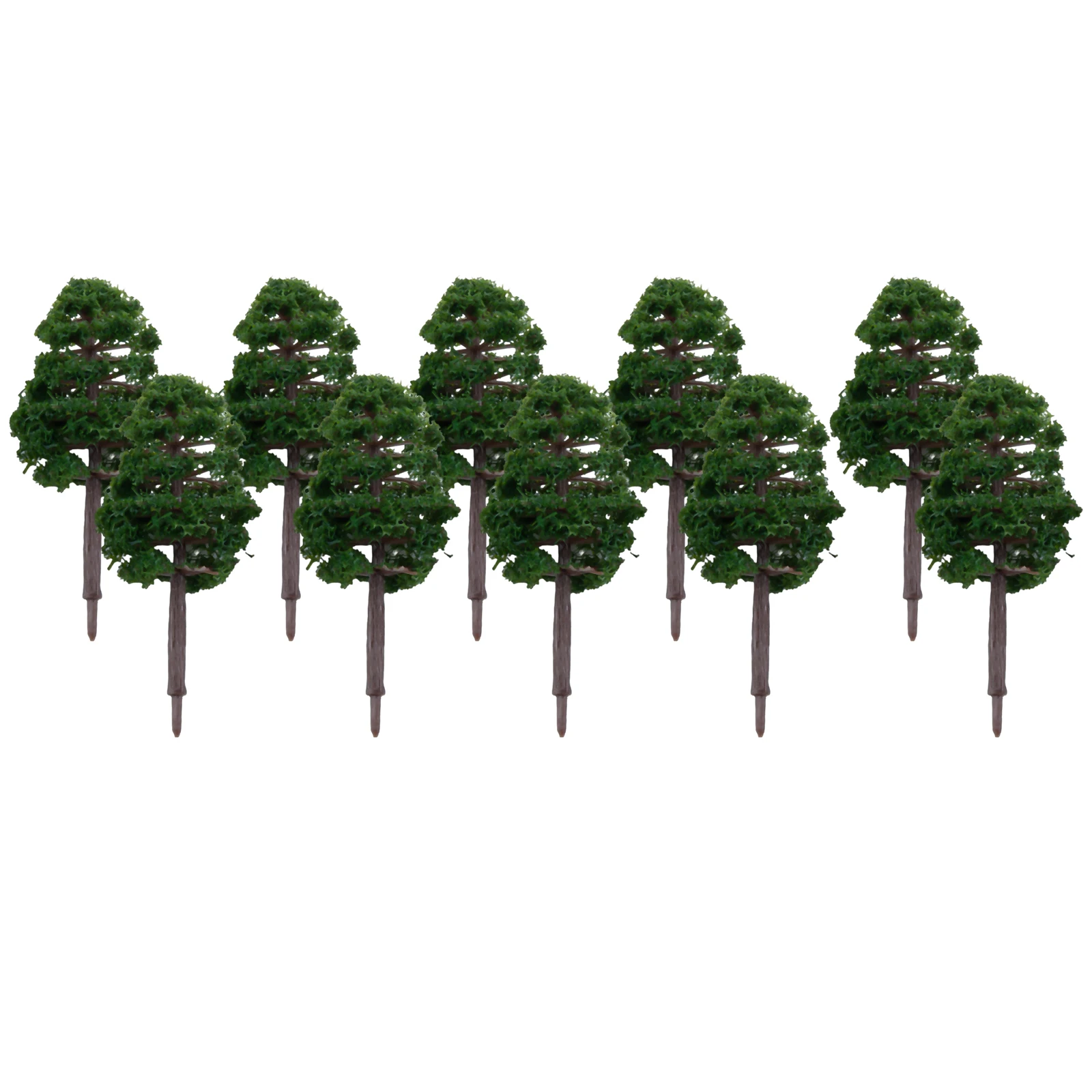 Diorama Model Trees Layout Scale Railroad 8CM DIY Decoration Garden Miniature Plastic Railway Scenery Street Supplies