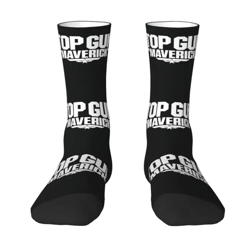 Top Gun Maverick Dress Socks for Men Women Warm Fashion Tom Cruise Movie Crew Socks