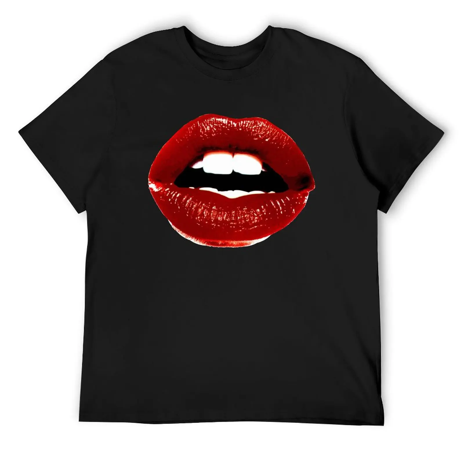 

Red Lips T-Shirt summer tops vintage graphic tee luxury t-shirt clothes for men