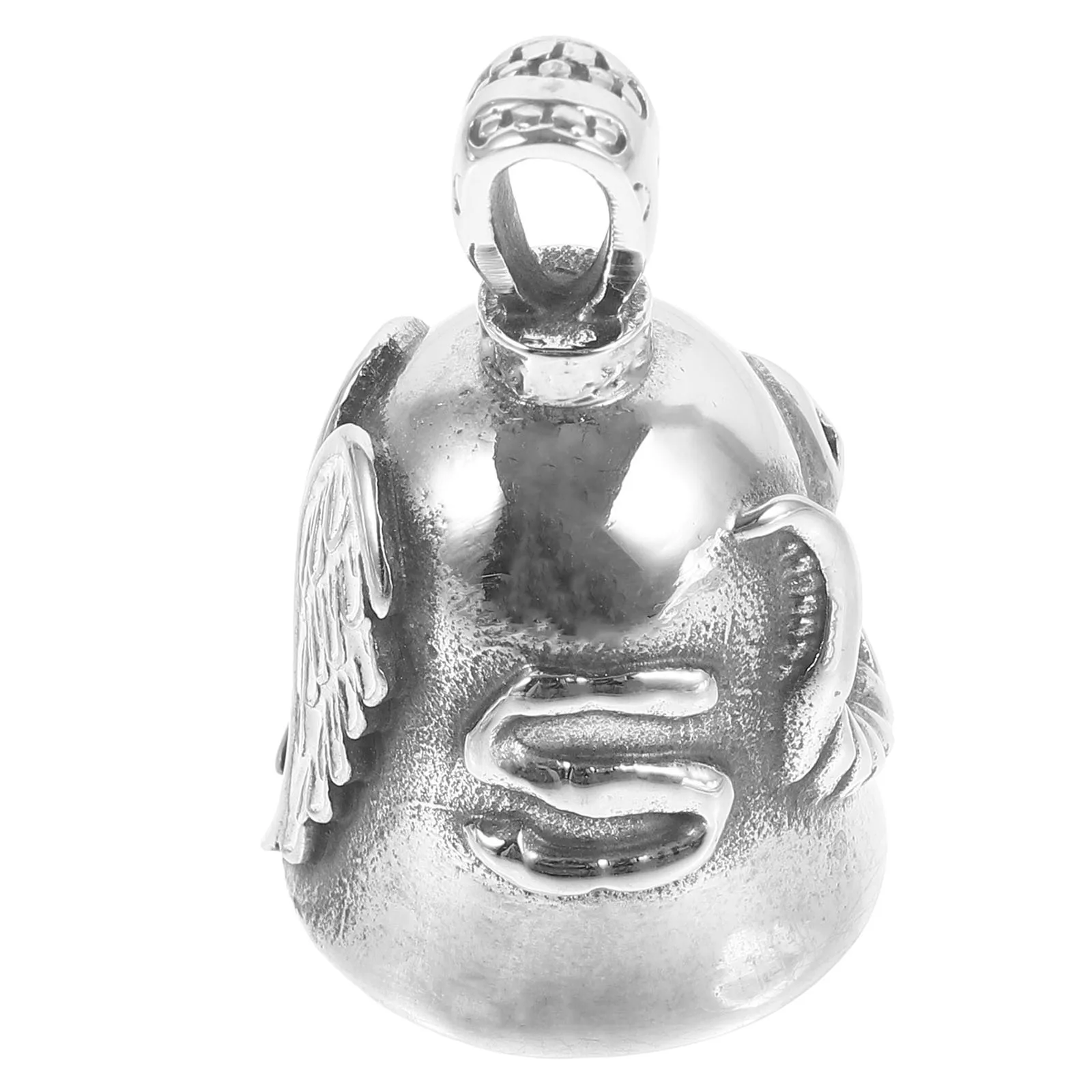 

Motorcycle Key Chain Bell Keychain Charm Luck Accessories Pendant Stainless Steel for Keyring