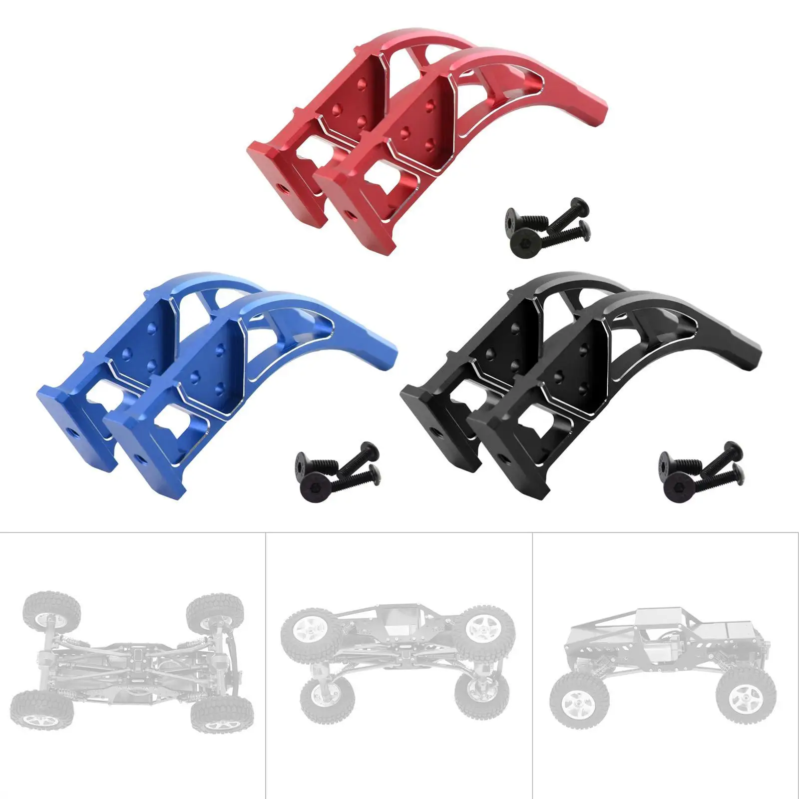 

Rear Wing Support Diffuser Support Upgrade Frame for Infraction 6S Blx 1/7 RC Cars