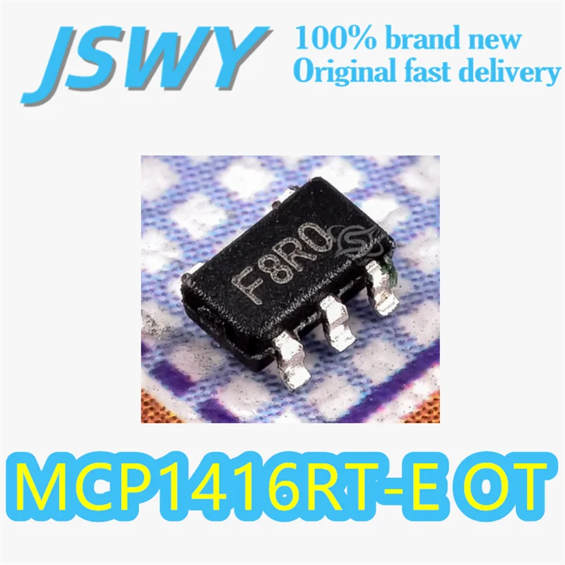

(5/50 pieces) MCP1416RT-E/OT Original OEM Silkscreen: F8* Package: SOT-23-5 Low-Side Gate Driver 1.5A Peak Current Electronics