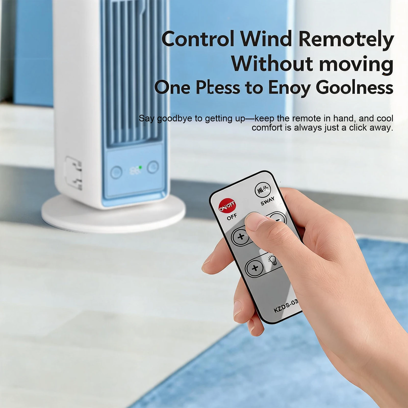 3600mAh Silent Bladeless Tower Fan with Remote Control Rechargeable Wall Mounted Fan for Kitchen Bedroom Bathroom Balcony