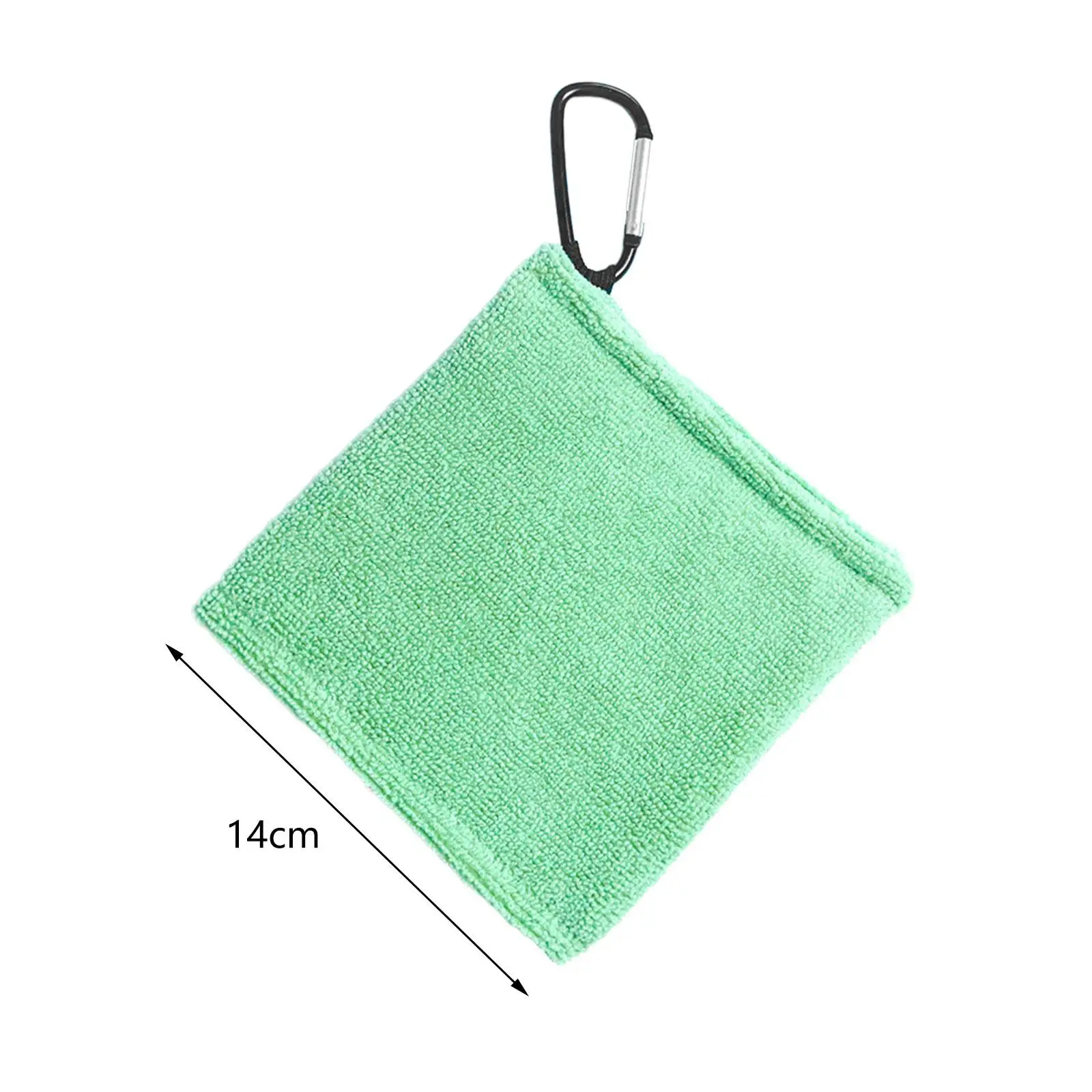 

Golf Ball Cleaning Towel Portable Club Cleaner Washer Accessory for Golf Bag Keychain Clip Outdoor Exercise