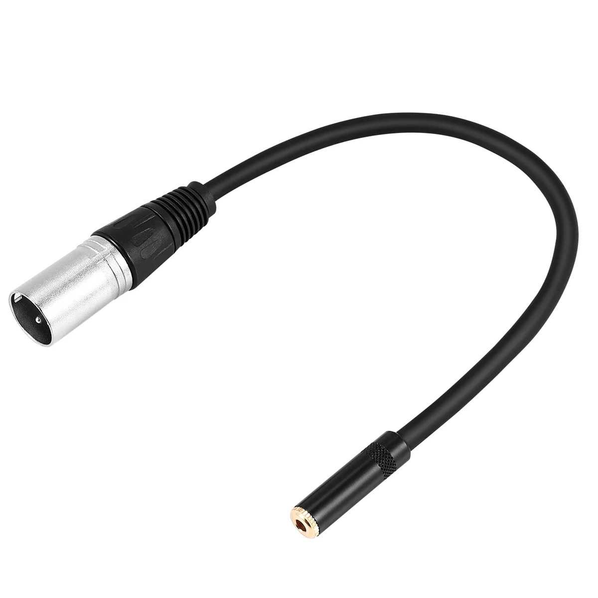 0. สายอะแดปเตอร์ไมโครโฟนสเตอริโอขั้วต่อสัญญาณเสียงตัวเมีย3ขา XLR ตัวผู้ถึง3.5มม.