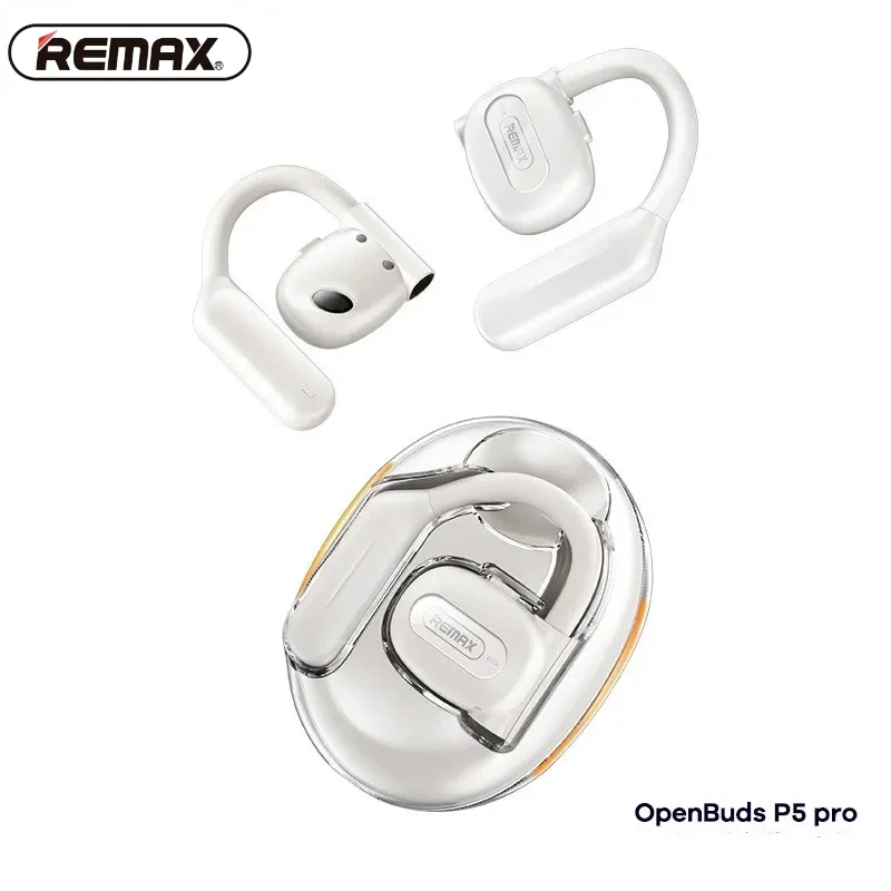 

Remax OpenBuds P5 Pro Conduction True Wireless Bluetooth Earphones Ear-hook Design Headset Hifi Stereo Headset For Xiaomi Phone