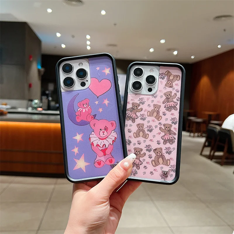 Wildflower Safari Babies Bear Phone Case For iPhone 17 16 15 14 13 12 Pro Max Plus wf Bear-y Ballet Shockproof Back Cover Funda - Image 3
