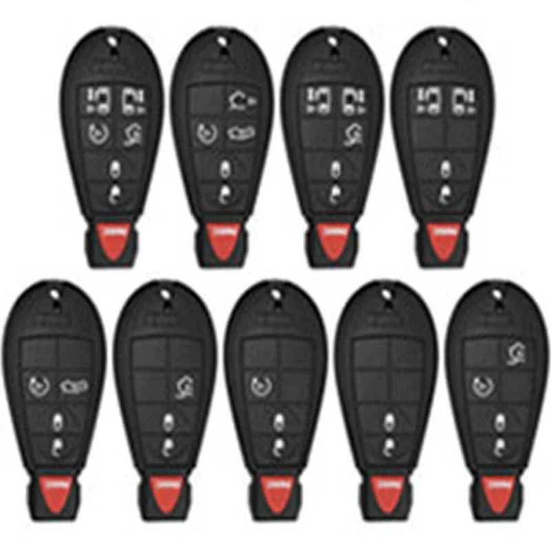 Autoschlüssel-Hülle mit Kette für Jeep Commander, Dodge Grand Caravan, Chrysler Grand Voyager, Town Country, Chrysler 300C – Detail 1