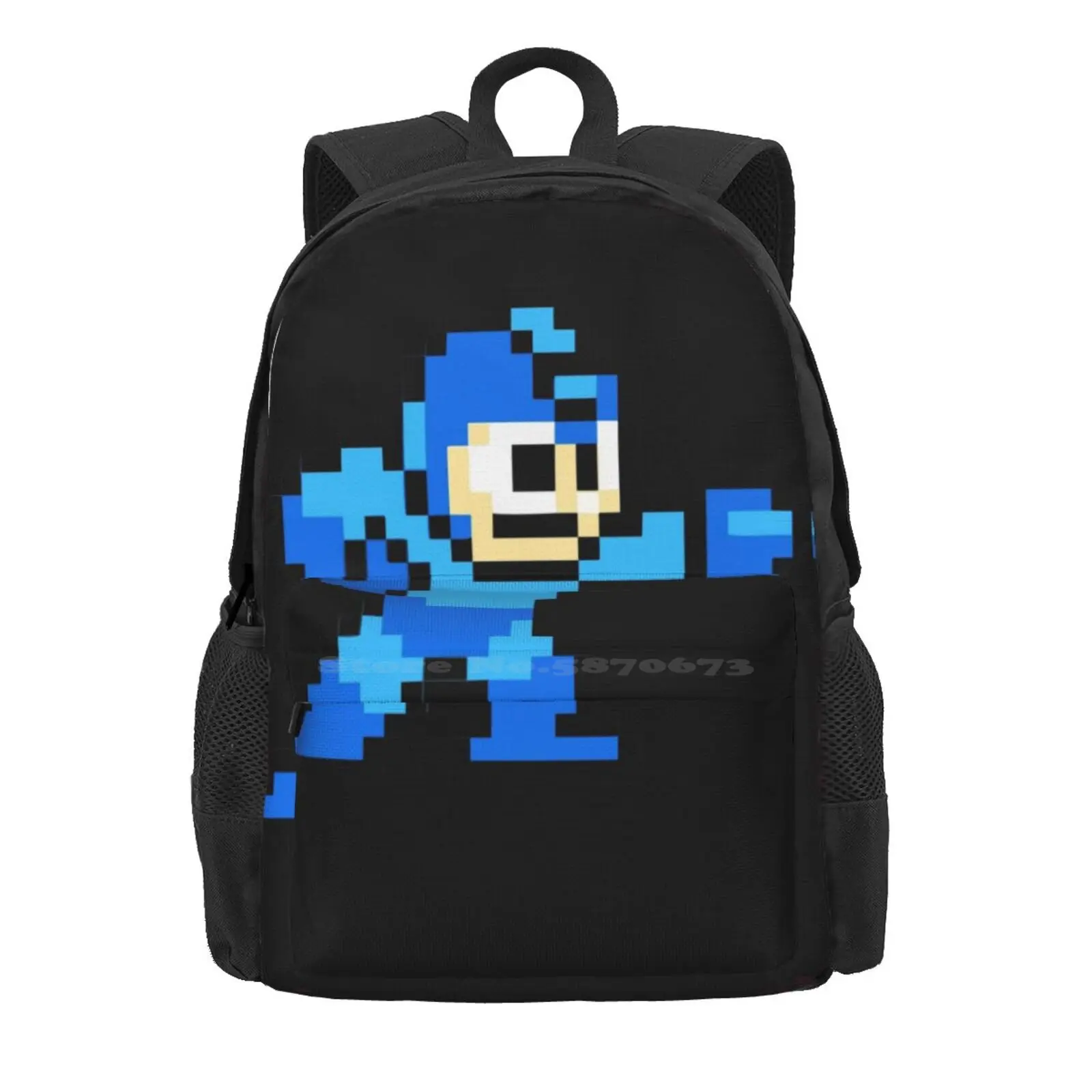 Mega Man Game 8-Bits Hot Sale Schoolbag Backpack Fashion Bags Mega Man Game Megaman 8 Bits