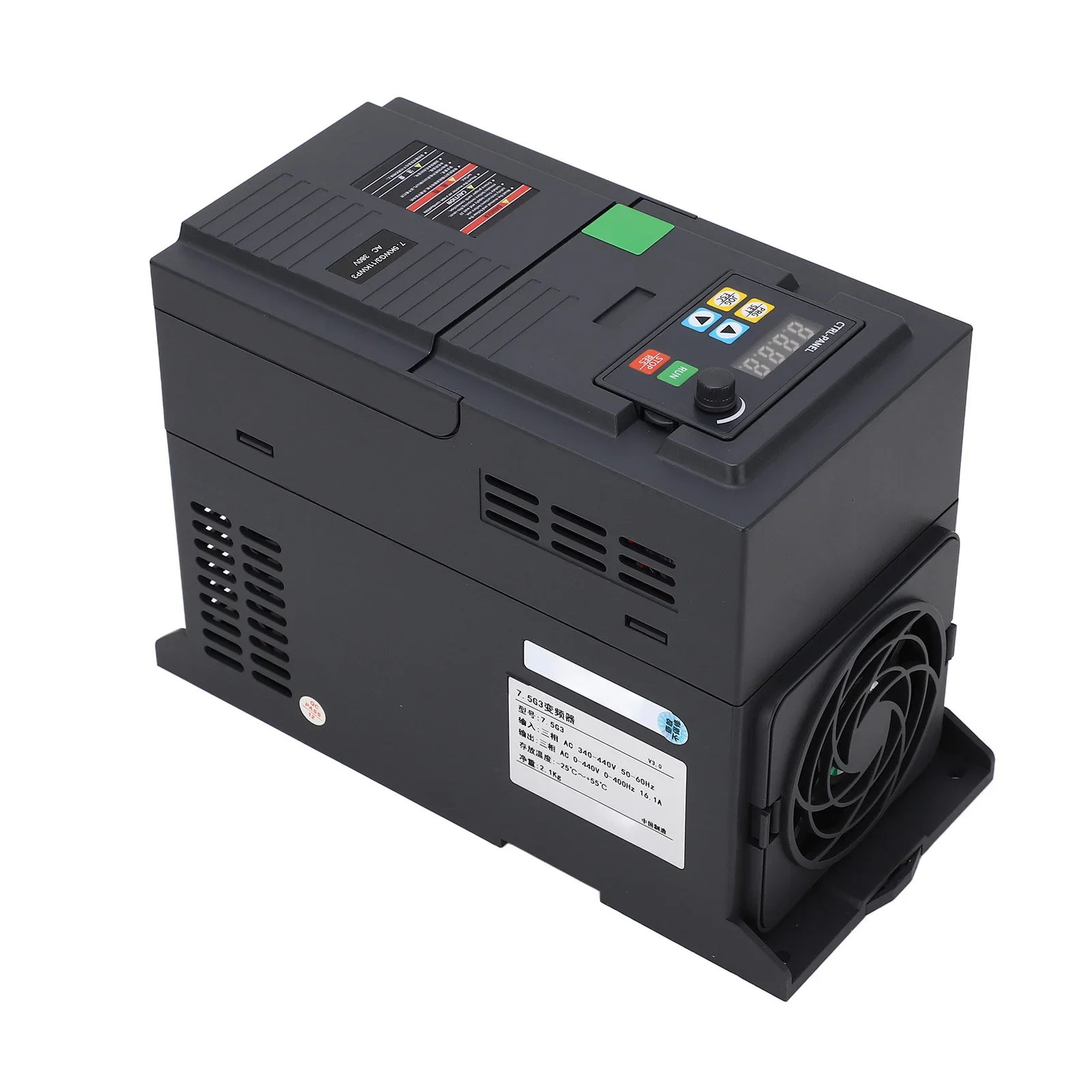 Variable Frequency Drive SMD Design Digital Display High  Resistant Protective 7.5KW VFD Intelligent for Motor Speed Control VFD