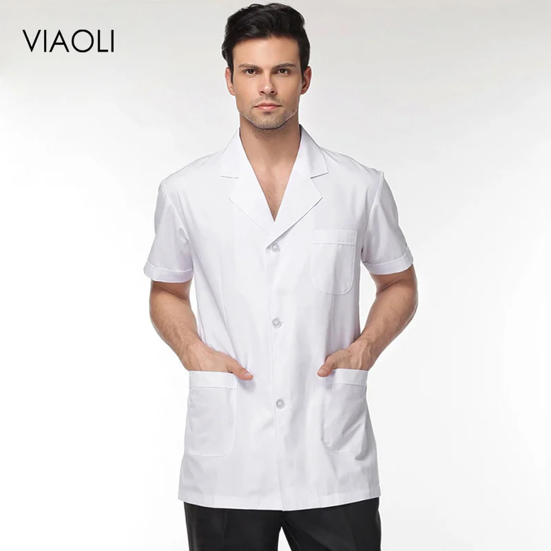 Viaoli Work Beautician Mid Length Jackets Clothing Women Scrubs Salon Uniform Spa Uniforms Scrub Pants