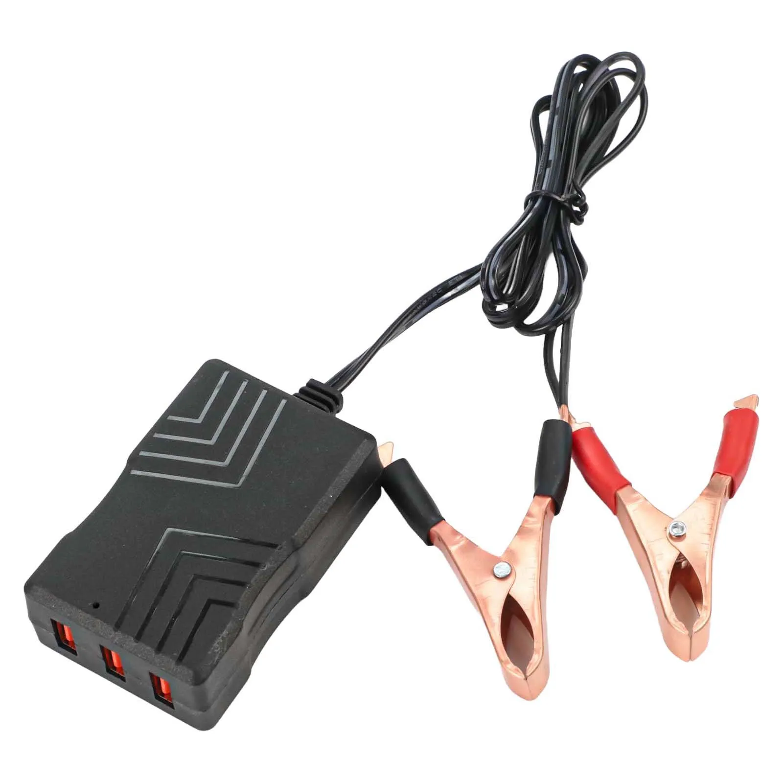 Battery Clip Converter USB Step Down Adapter Outdoor Charging Fast Charging USB Ports For Smartphones And Tablets