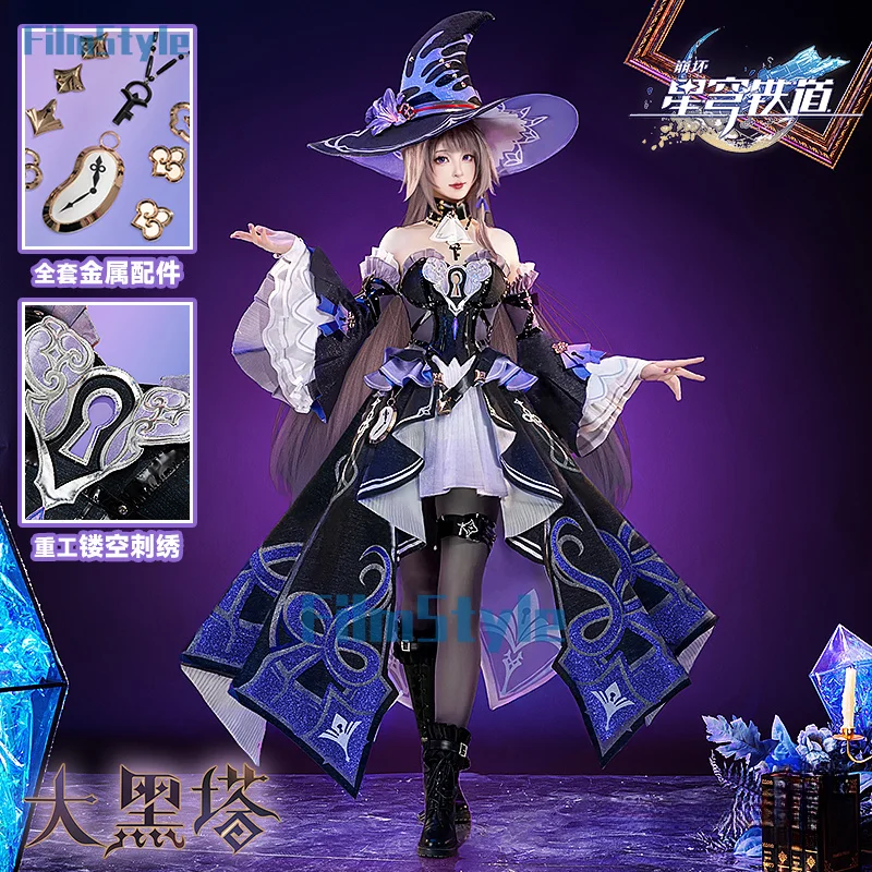 Game Honkai: Star Rail The Herta Cosplay Costume Gorgeous Elegant Combat Uniform Carnival Party Role Play Clothing S-XXL