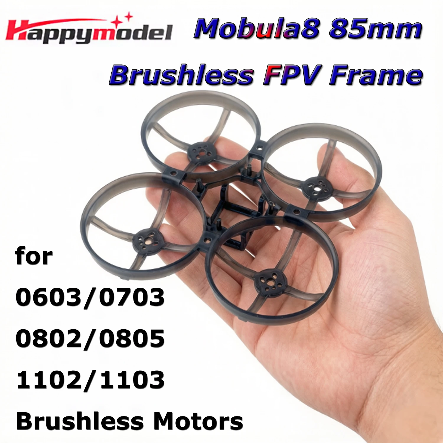 

Рама для FPV-дрона Happymodel Mobula 8 85 мм для бесщеточных двигателей, оригинальные запчасти для микро-квадрокоптера RC FPV Tinywhoop