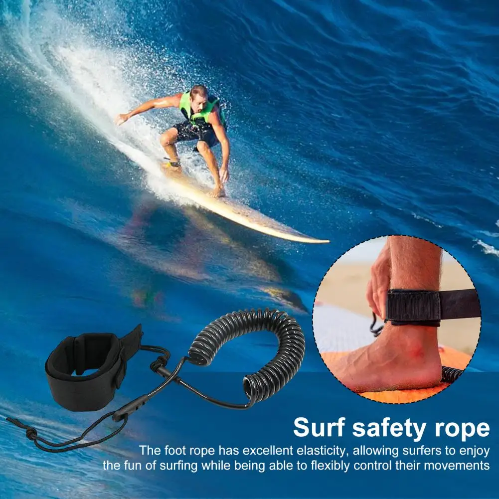 

Surfboard Leash Coiled Sup Leash with Ankle Strap Waterproof Phone Case for Stand Up Paddle Board Surfboard Stay for Shortboard