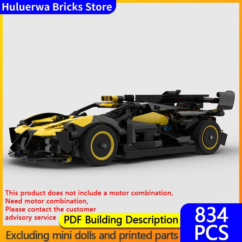 

Speed Racing Car Model MOC Building Bricks Bolide Top Tier Sports Car Modular Technology Gift Holiday Assemble Children Toy Suit