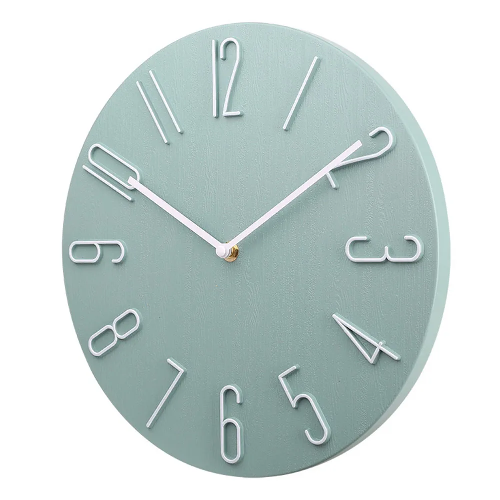 Brand New Home Decoration Wall Clock Hanging Clock Large Number Replacement 4 Colors Option.1pc Minimalist Analog Quartz