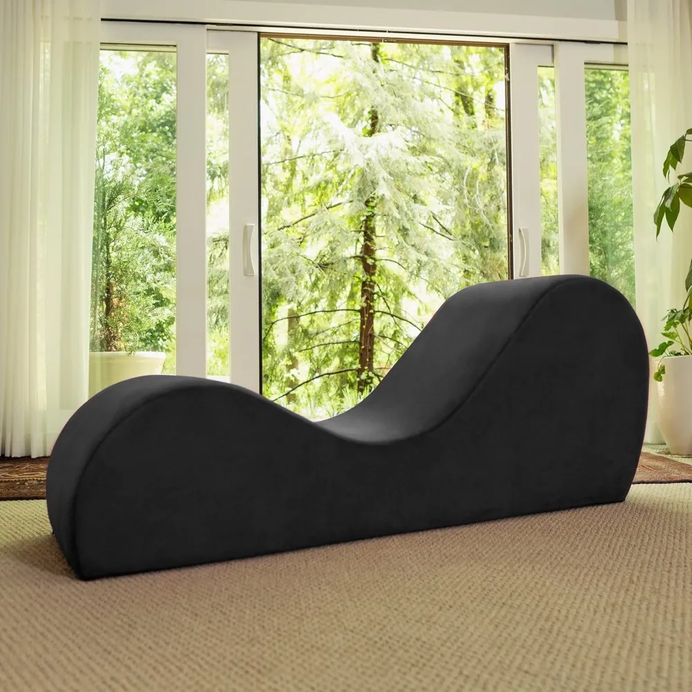 Sleek Chaise Lounge for Yoga - Made in The USA - Great for Stretching, Relaxation, Exercise & More, 60D x 18W x 26H Inch