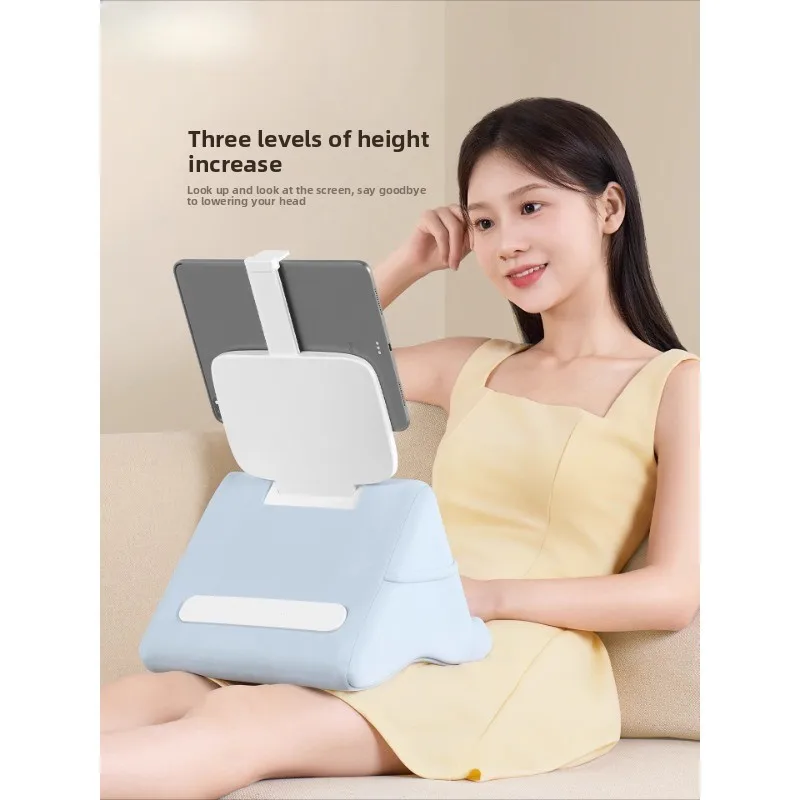 

Lazy Bed Pillow Phone Stand Triangle Cushion Holder Universal iPad Tablet Support Desktop Bedside Sofa