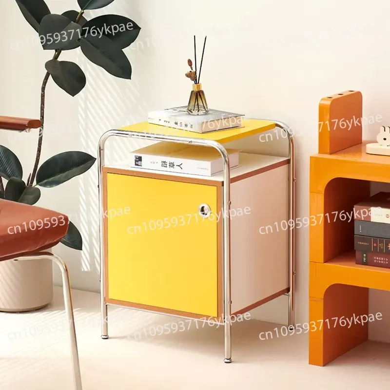 Medieval Storage Cabinet Simple Bedside Table Side Few Small Cabinets Modern Shelf Storage Cabinet Bedside Table