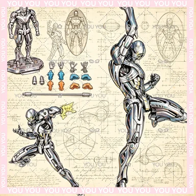 

Новинка! В наличии: Фигурки AC Factory AC Toys 16 см Ултрон, серия Kaiyodo Amazing Yamaguchi, Аниме-серия «Мстители» для взрослых.