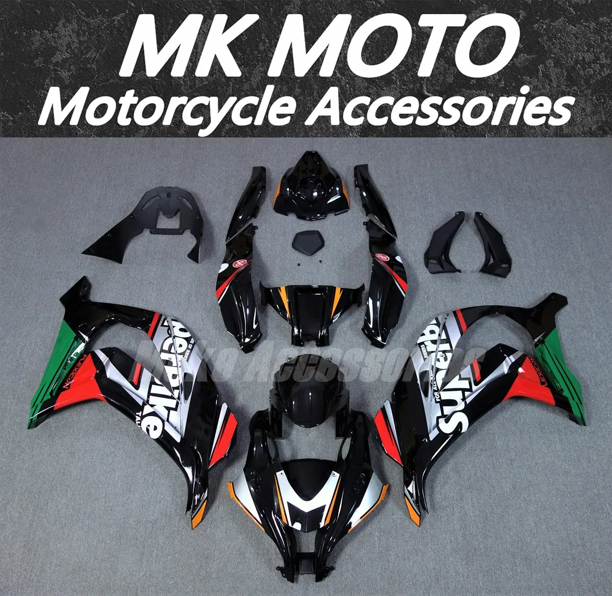 

Motorcycle Fairings Kit Fit For Zx-10r 2016 2017 2018 2019 2020 Ninja Bodywork Set High quality ABS injection Black Green White