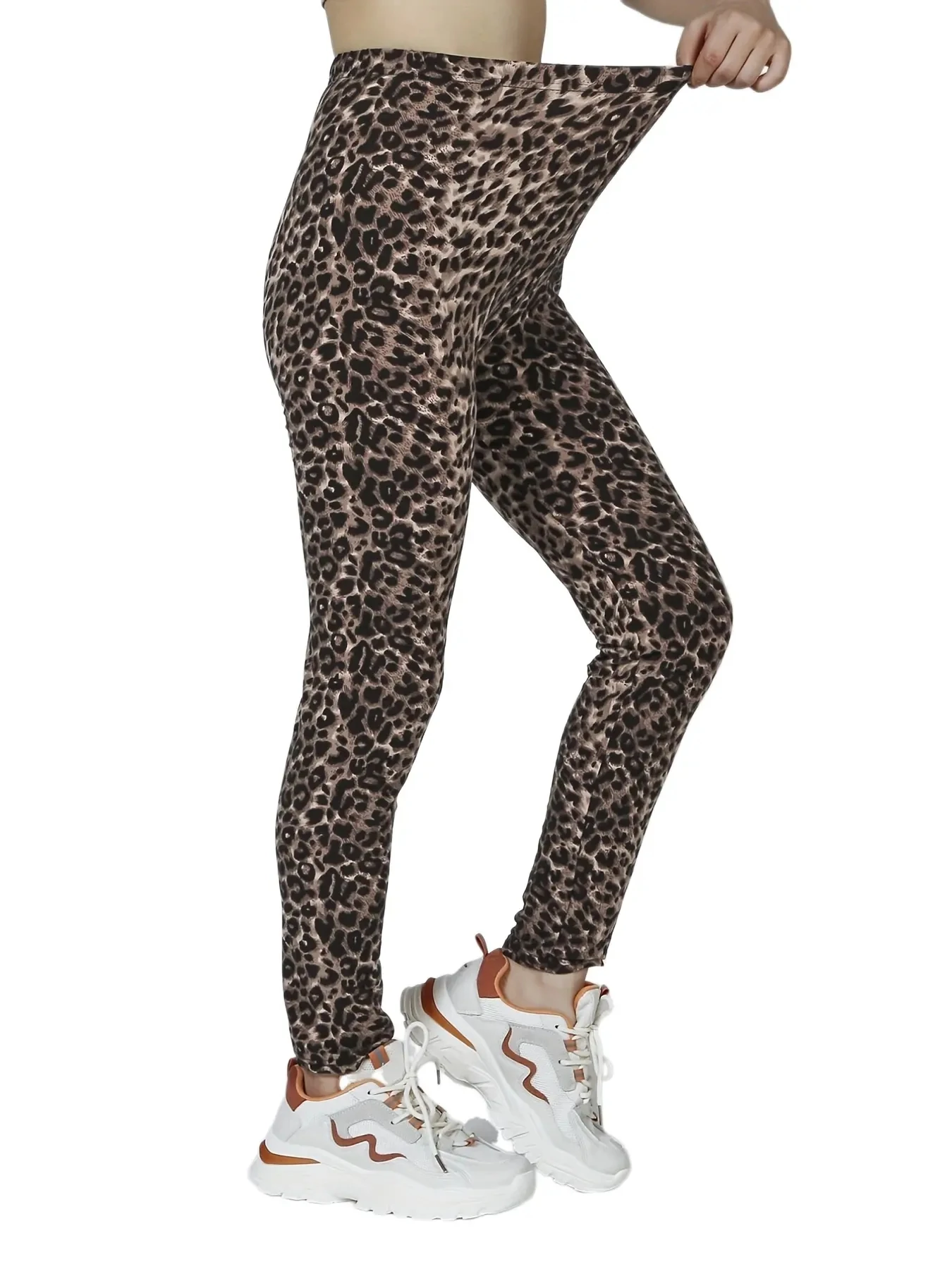 New Colorful Stripe Leopard Pattern Fashionable and Novel Outgoing Sexy Women\'s 9-point Underpants