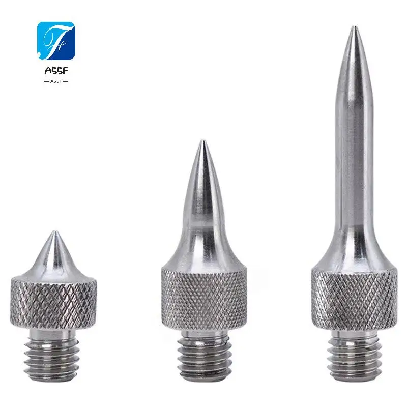 A55F-3Pcs Car Dent Repair Leveling Hammer Replacement Head M8 Threaded Interface Dent Repair Free Sheet Stainless Steel Head