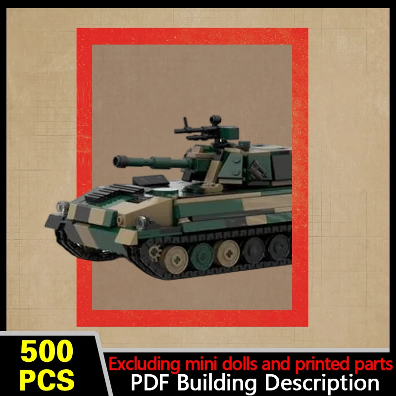 PLZ89 Self-Propelled Howitzer Model MOC Building Bricks War Equipment Modular Technology Gifts Holiday Assemble Children Toys