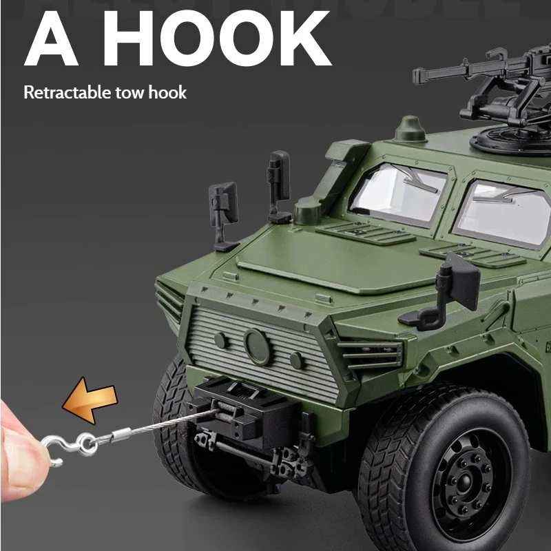 1:32 1:20 DF ウォリアー装甲軍用車両ダイキャストモデルオフロード合金車サウンドライト付きプルバック式開閉ドアおもちゃ