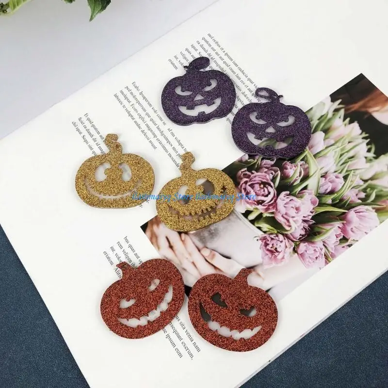 

573B Resin Casting Silicone Mold Halloween Pumpkin Keychain Pendant Jewelry Mould