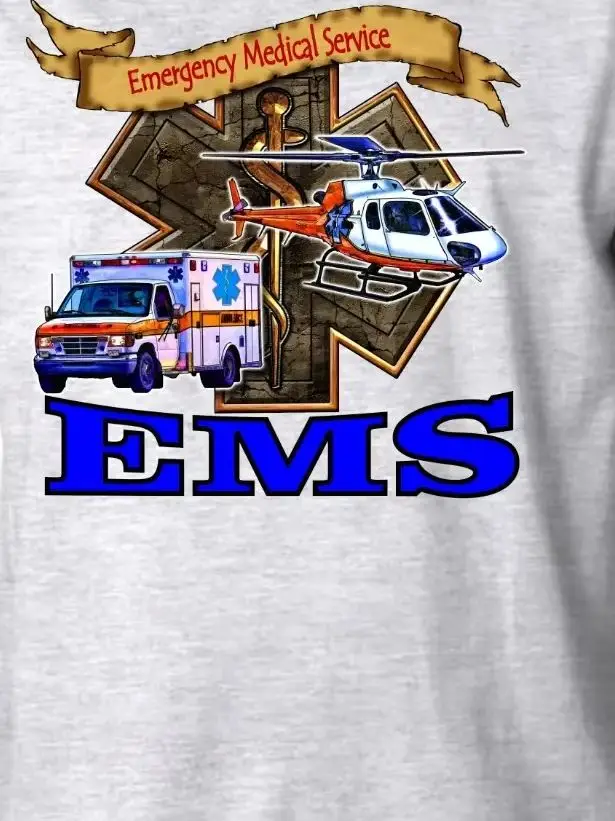 

Star of Life Ambulance EMS EMT Paramedic Occupational T-Shirt. Summer Cotton Short Sleeve O-Neck Unisex T Shirt New S-3X