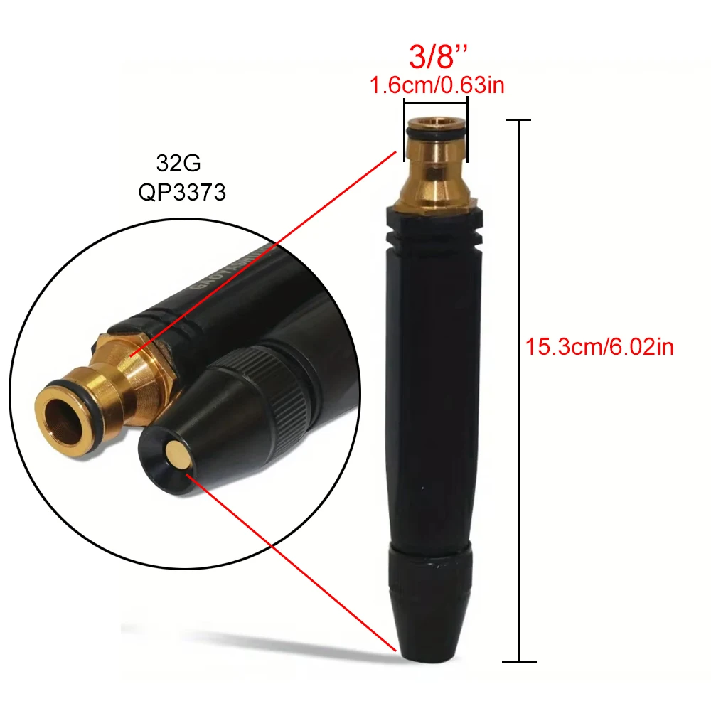 Pistola per autolavaggio pistola ad acqua ad alta pressione pistola ad acqua per autolavaggio per uso domestico pistola ad acqua diamantata nera