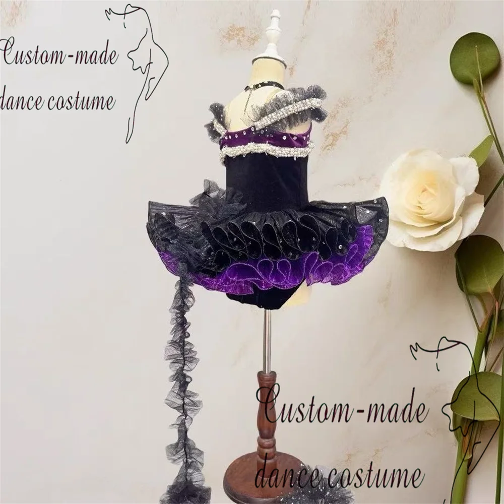 バレエバリエーション「トイキャット」クララバレエスカートパフォーマンス、大人と子供向けにカスタマイズされたふわふわスカート