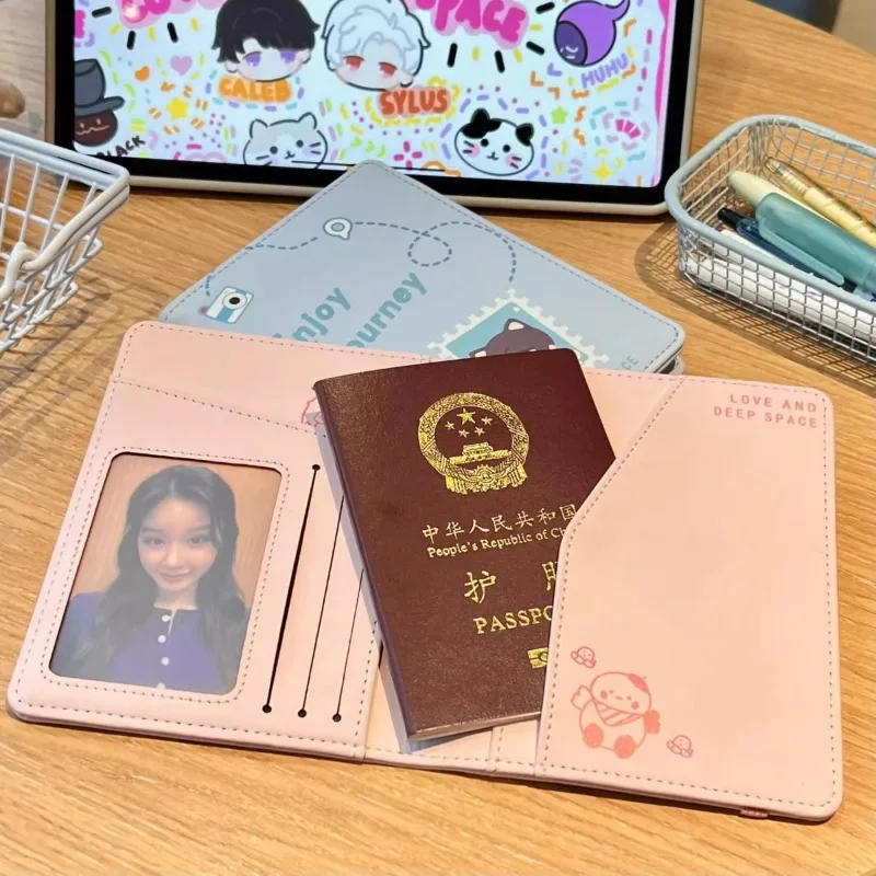2025 Game Love and Deepspace Business Passport Covers Holder Multi-Function ID Bank Card Xavier Zayne Rafayel ralayo Sylus Gift
