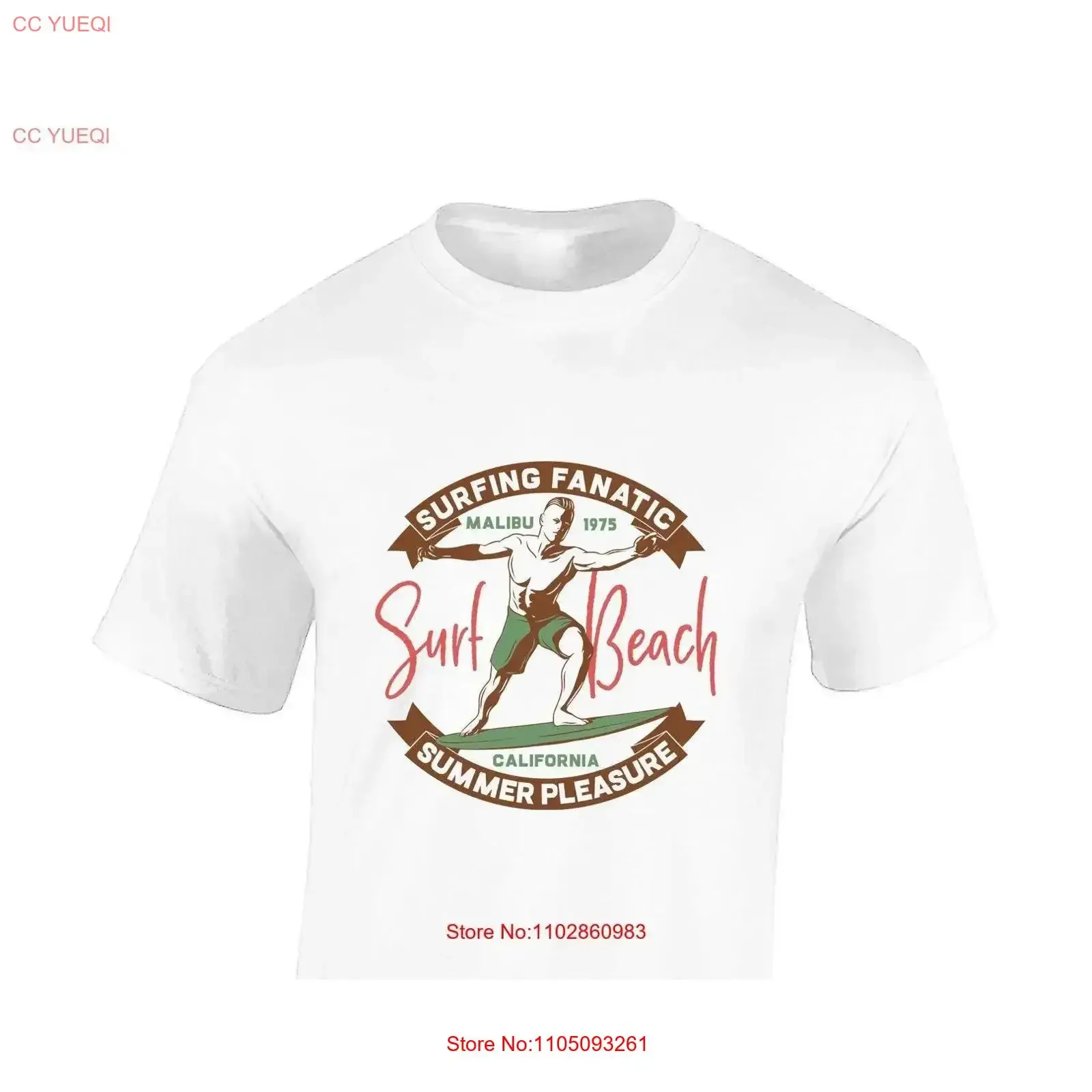 

Surfing fanatic mens T Shirt unisex funny slogan cool casual summer clothing design top surf surfboard beach paradise vintage