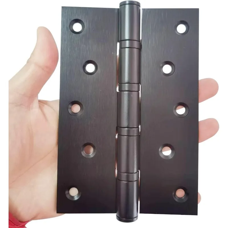 

Stainless Steel Hinge for Wooden Door 6Inch Black Duty Black Quiet Bearing Flat Swing Hardware