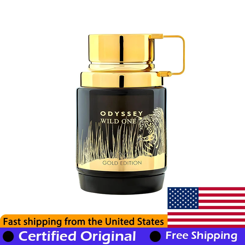 

Armaf Odyssey Wild One Gold Edition Eau de Parfum 3.4 Oz Original Arab Perfumes Lasting Woody Spicy Pheromones Cologne Perfume