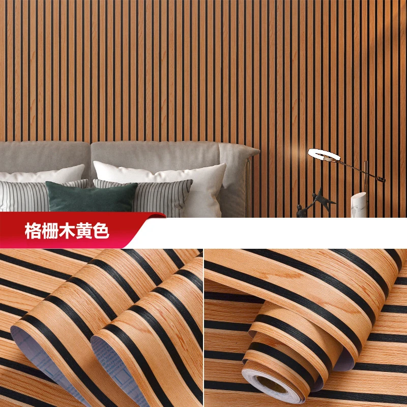 Thick Furniture Cabinet Self Adhesive Film Sticker Gold Line Stripe Wallpaper PVC Waterproof Wardrobe Contact Paper