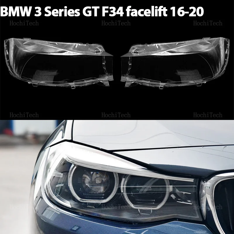 

Headlight Lampshade Transparent Headlight Lens Headlamp Housing Cover Lens Protection For BMW 3 Series GT F34 facelift 2016-2020