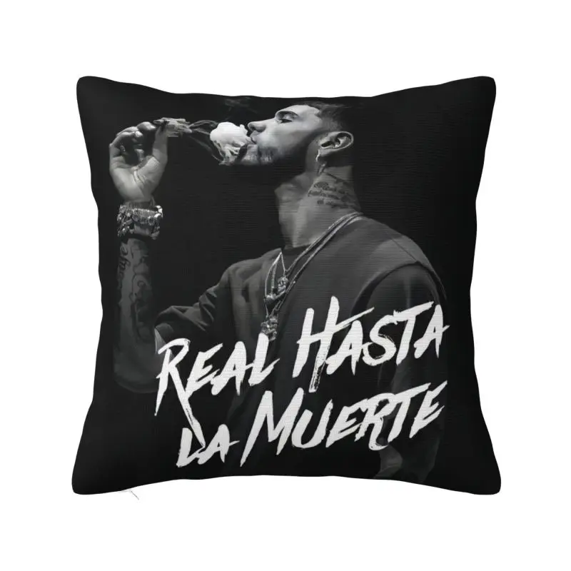 Custom A-Anuels Rapper AA Cushion Cover Sofa Living Room Real Hasta La Muerte Square Pillow Case