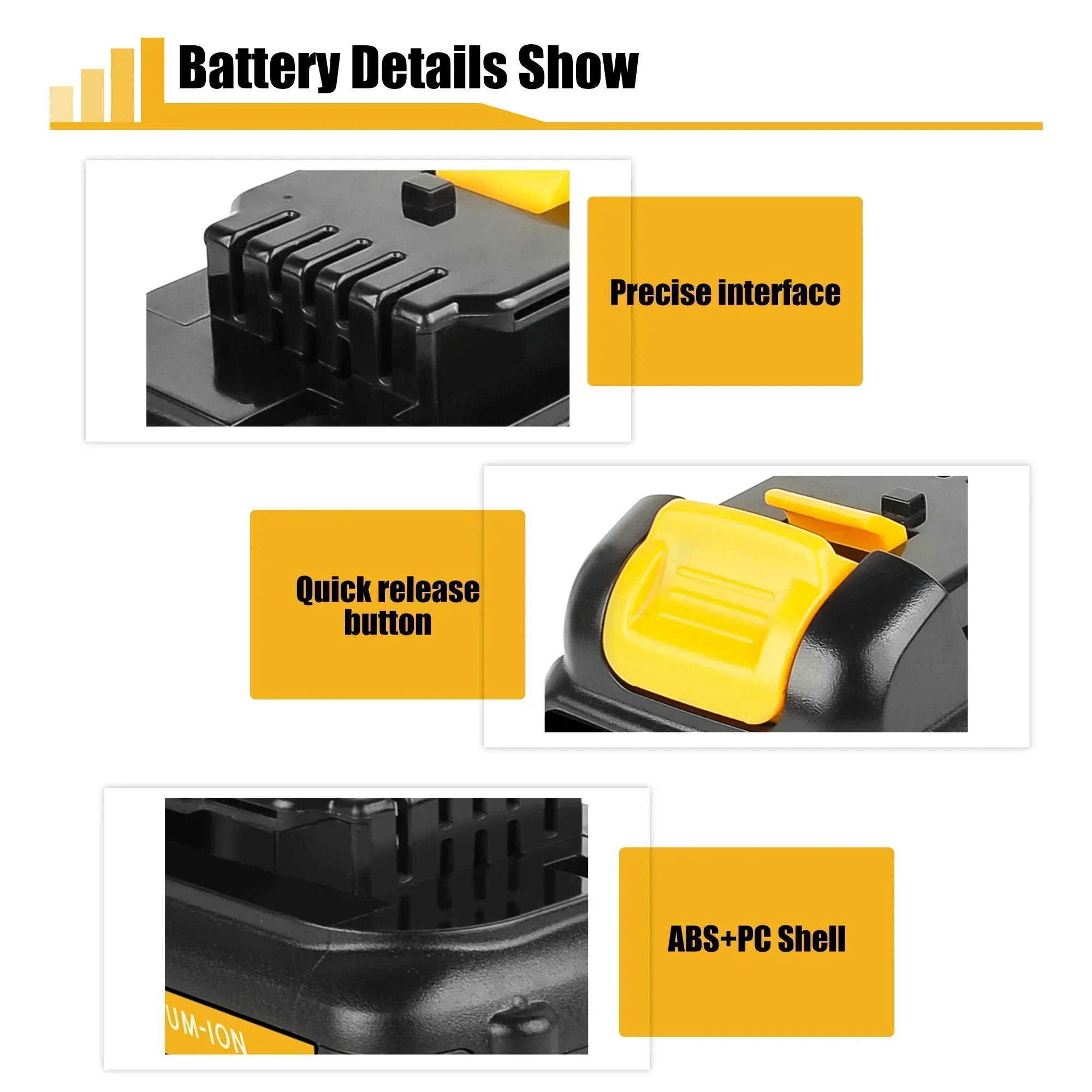 12V Battery For Dewalt DCB120 3500mAh Rechargeable Battery DCB127 DCB121 DCB119 DCR020-GB DCF815D2 Power Tool Battery For Dewalt