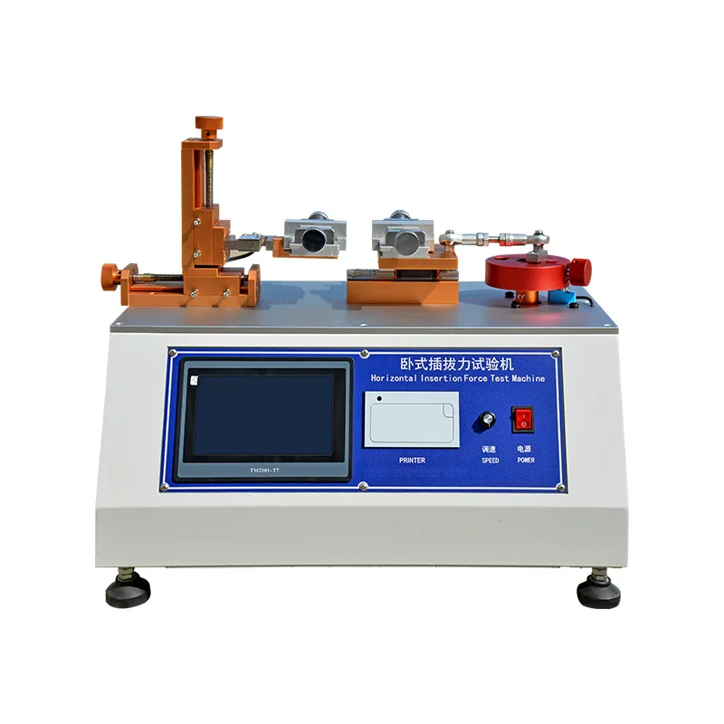

Horizontal plug-in force testing machine Plug and socket detection Key life testing machine Microcomputer digital display plug-i