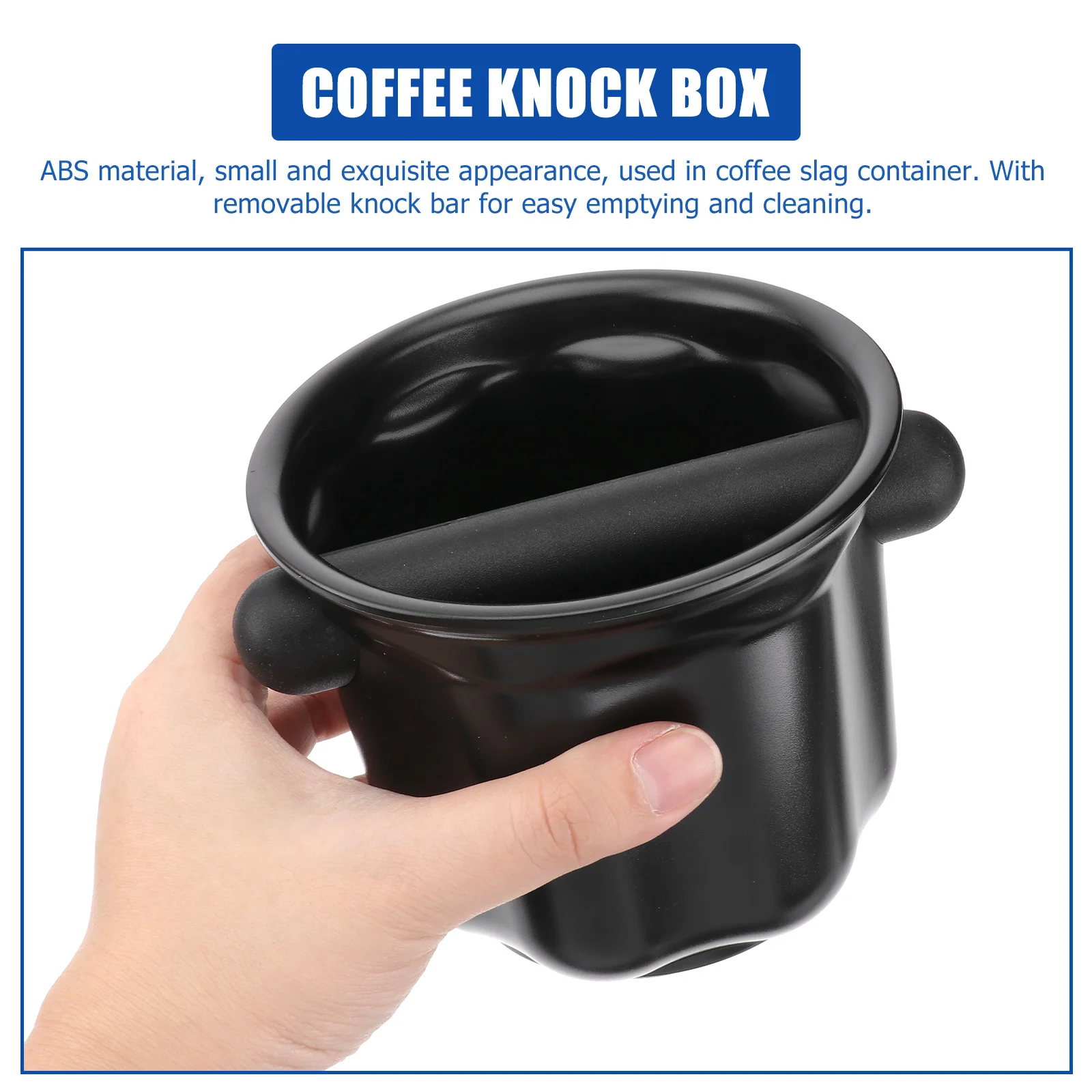 صندوق القهوة البلاستيكي Abs صندوق طحن القهوة اسبريسو يطحن حاوية النفايات عدم الانزلاق لآلة شبه أوتوماتيكية صندوق الاستخدام المنزلي