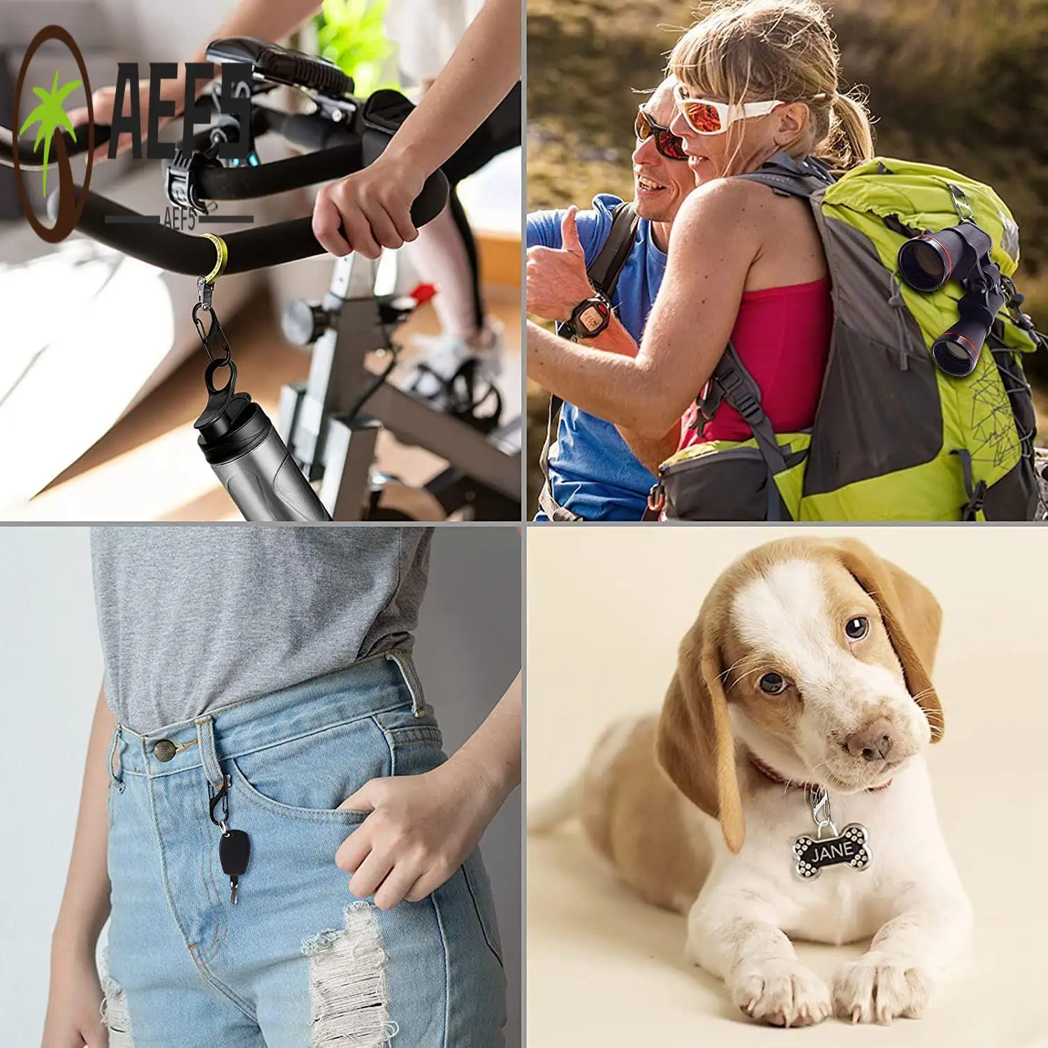 

AEF5-30 шт. S-образный карабин, небольшой сверхлегкий многофункциональный брелок для кемпинга, рыбалки, путешествий, скалолазания